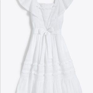 Draper James white embroidered midi dress